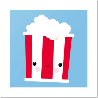 Chill Out Kawaii Popcorn – funny illustration Posters and Art